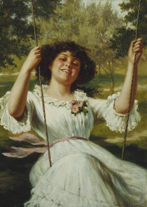 Full Swing, (oil on canvas)
