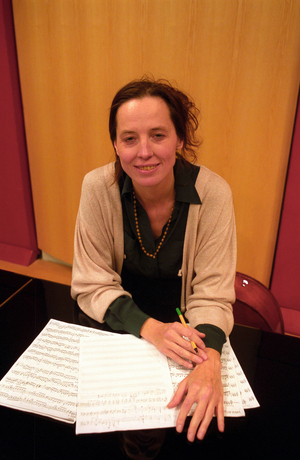 Composer Caroline Wilkins in Cologne..., 2000 (photo)