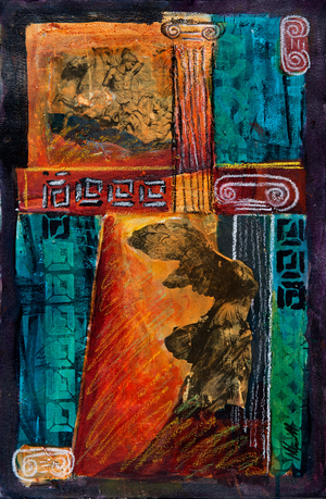 Into Antiquity, 2012 (acrylic on canvas)