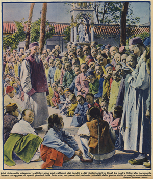 Catholic missionaries in China defying the risk of kidnapping by bandits and revolutionaries (photo)