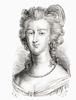 Marie Antoinette, from 'Histoire de France', published c.1880 (engraving)