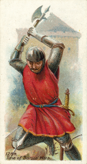 1264, Time of Barons' Wars (chromolitho)