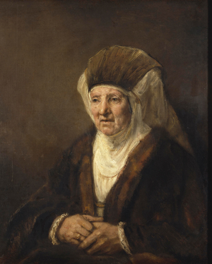 Portrait of an Old Woman, 1655 (oil on canvas)