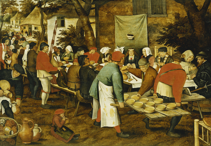 A Peasant Wedding Feast, 1630 (oil on panel)