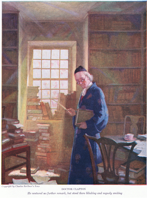Dr Clapton: He ventured no further remark , 1928 (colour litho)