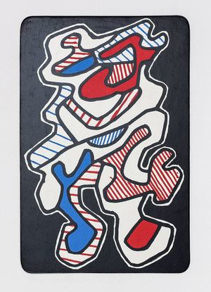 Banque De L'Hourloupe Card Game - Card 26 (screen print on card)
