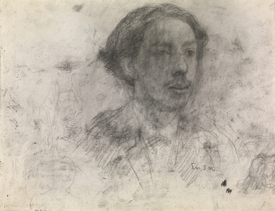 Self Portrait (conte on paper)