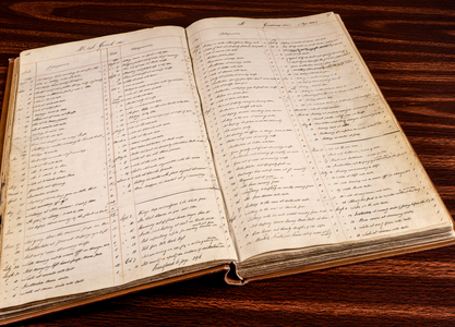 The original 19th century journal or logbook of merits and demerits for U...., 19th century (photo)