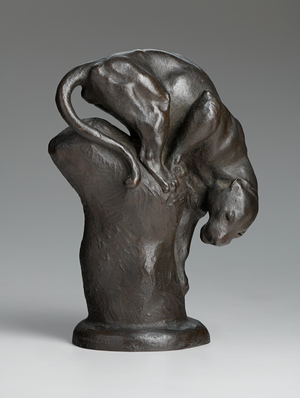 Reaching Jaguar, before 1918 (cast bronze)