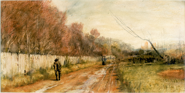 Autumn Landscape, 1877 (bodycolour on paper)