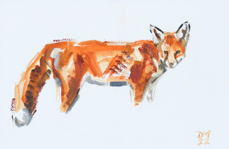 Red Fox, 2022 (oil on canvas)