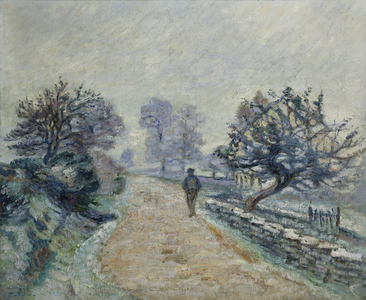 Crozard Road, Little Fog and Frost; Route de Crozard, Petit Brouillard et Gelee Blanche, 1910 (oil on canvas)