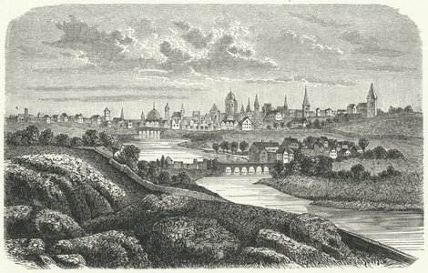 Dublin in the 17th Century (engraving)