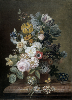 Still Life with Flowers, 1815 (oil on canvas)