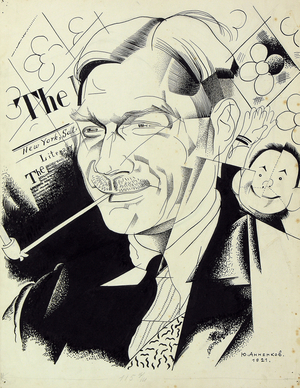 Yevgeny Zamyatin, 1921 (ink on paper)