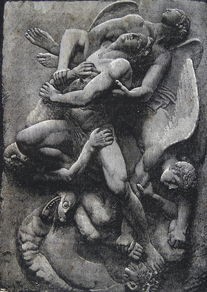 Deliver us from evil, 1860 (engraving)