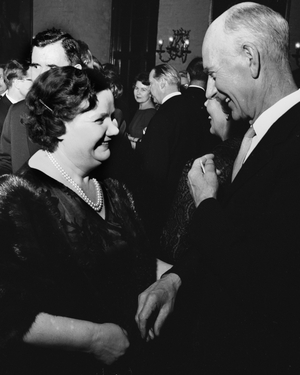 Oslo March 9, 1963. Soviet Foreign Minister Andrei Gromyko Visit Norway with his wife. Here  …, 1963 (photo)