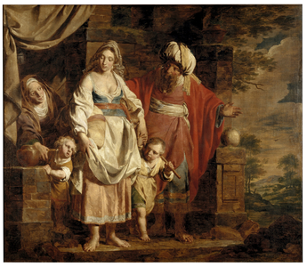 The Story of Abraham (oil on panel)