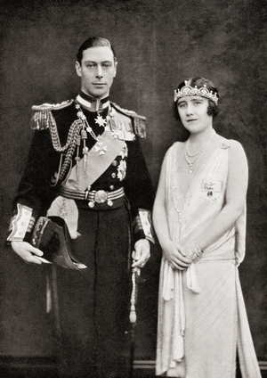 The Duke and Duchess of York (b/w photo)