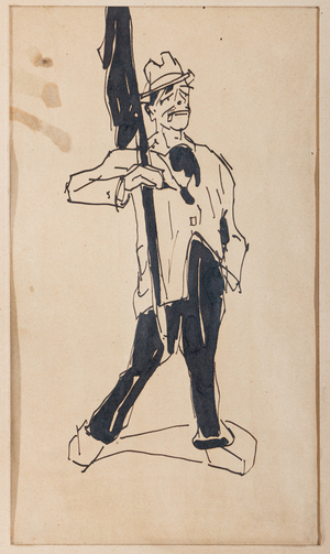 On principle (Indian ink on paper)