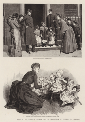 Work of the National Society for the Prevention of Cruelty to Children (engraving)