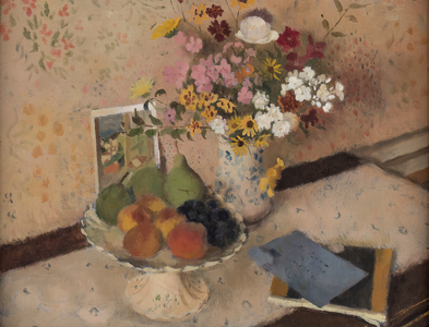 Still Life with Bonnard, c.1950 (oil on board)