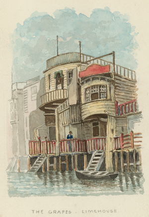 The Grapes, Limehouse, London (w/c on paper)