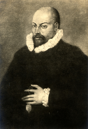 Portrait rlando Lassus, 16th century (print)