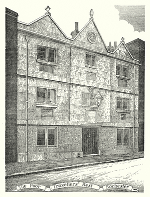 The Poor Travellers' Rest, Rochester (engraving)