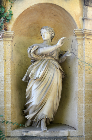 Miriam the Prophetess;sister of Moses and Aaron; on Joseph Sec Monument or Mausoleum Aix-en-Provence France, 1792 (sculpture)