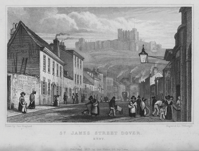 St James Street, Dover, Kent (engraving)
