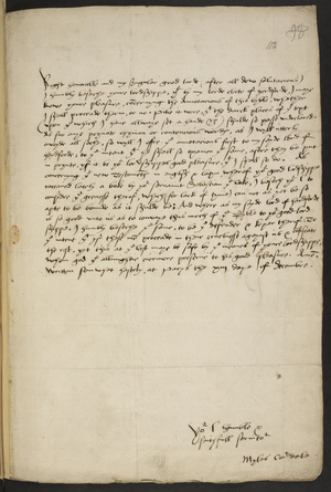Letter from Miles Coverdale to Thomas Cromwell