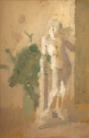 A Still Life with a Statue, c. 1946 (Oil on board)