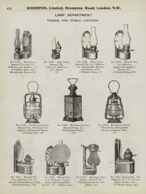 Page from Harrods catalogue, 1903 (litho)
