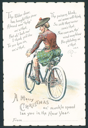 Scottish Christmas card (chromolitho)