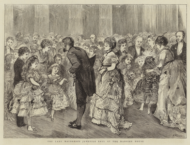 The Lady Mayoress's Juvenile Ball at the Mansion House (engraving)