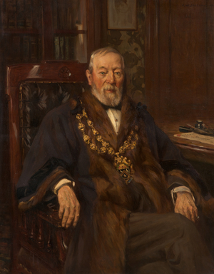 Portrait of Abraham Crompton, 1902 (Oil on canvas)