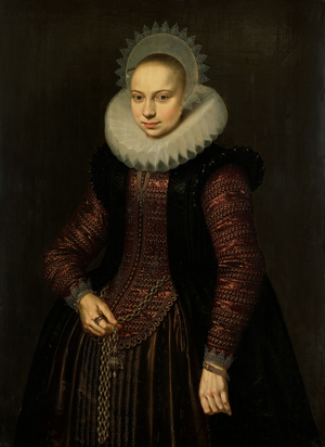 Portrait of Brechtje Overrijn van Schoterbosch, 1614 (oil on panel)