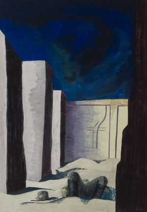 The Fruits of War are Death (gouache on paper)