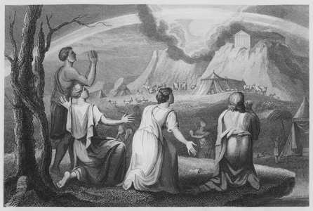 God's Covenant with Noah and His Sons, Genesis, IX, 9, etc (engraving)