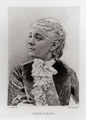 Juliette Simon-Girard, 1882 (engraving)