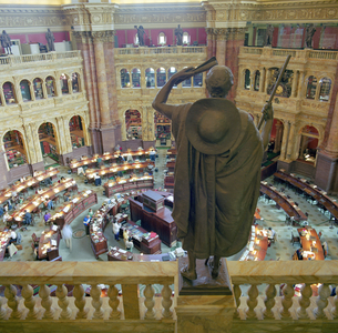 Reading Room at the Library of Congresss historic Thomas Jefferson Building (photo)