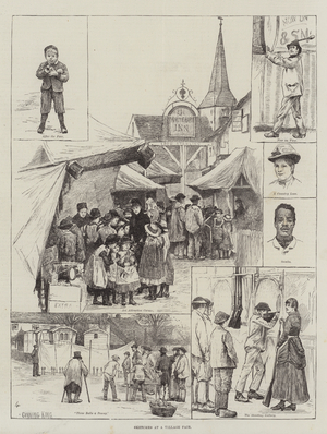 Sketches at a Village Fair (engraving)