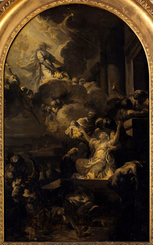 The miracle of the Ardents (oil on canvas)