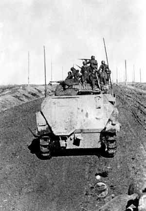 German attack on Moscow, 1941 (b/w photo)