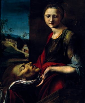 Salome by Alonso Berruguete, oil on panel, (1480/6-1561) Italy, Florence, Galleria degli Uffizi