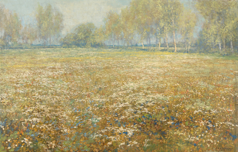 Meadow in Bloom, 1913 (oil on canvas)