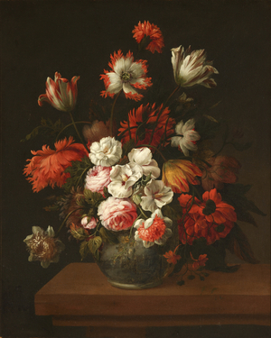 Flowers in a China Vase