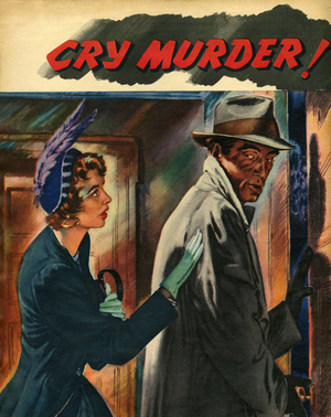 Crime Magazine Plate, UK, 1950s