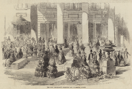 The Lord Lieutenant's Reception and Promenade, Dublin (engraving)